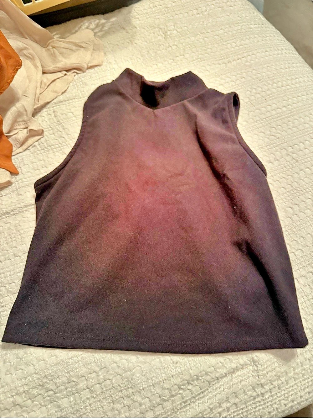 Women's Sleeveless Mock Neck Top in Black